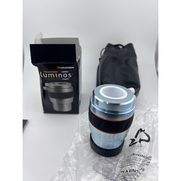 Celestron Luminos 2.5x Barlow Lens Telescope Eyepiece Model 93436 - Picture 1 of 10